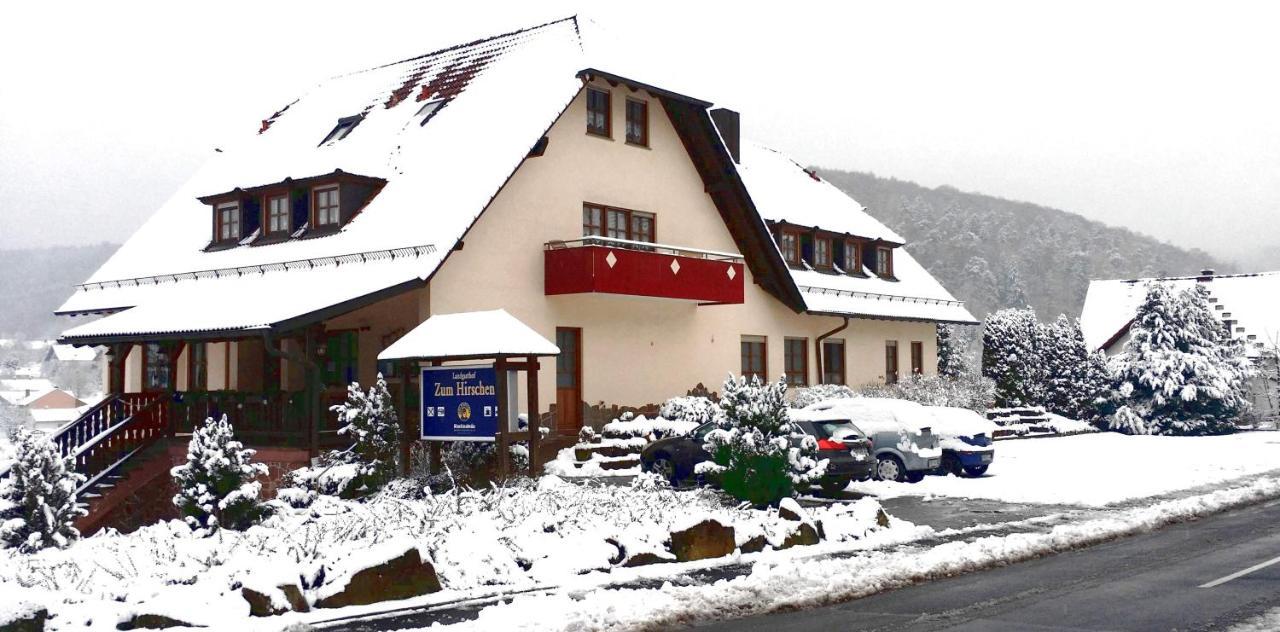 Landgasthof Zum Hirschen Hafenlohr Exterior foto
